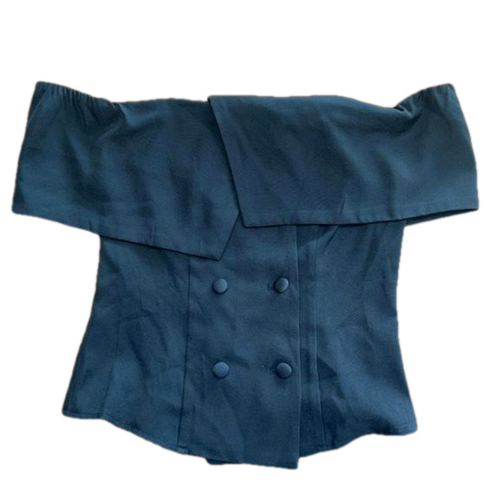 SHEIN: NWT: Black Uptown Chic Top: size XS